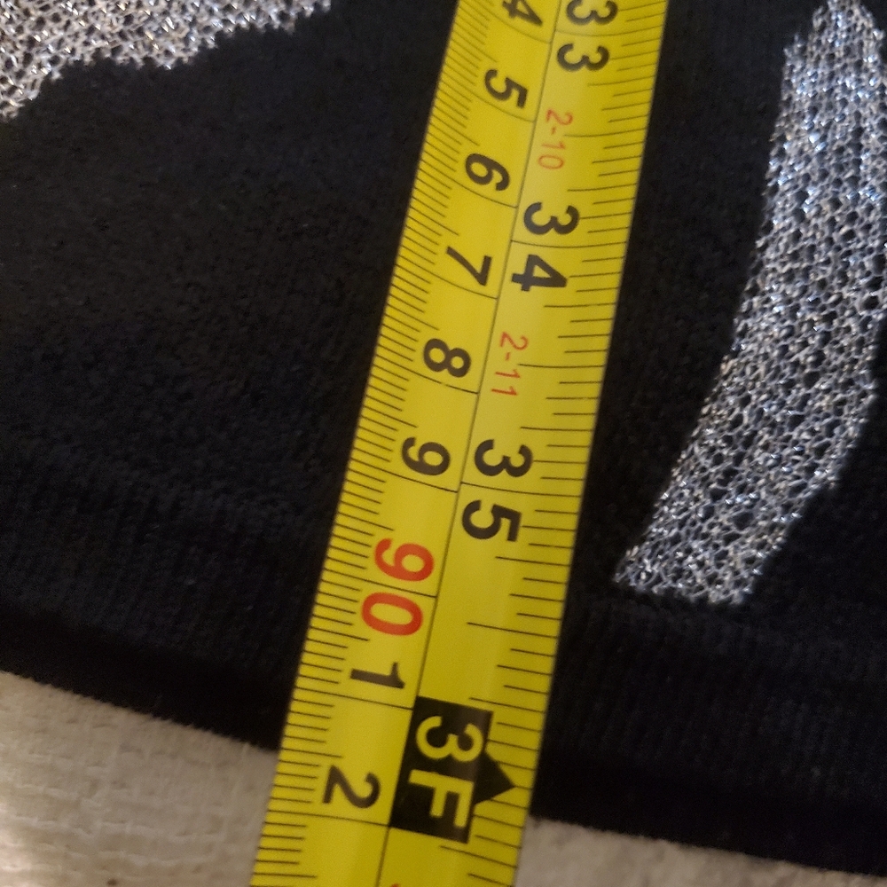 Black and Glitter Silver Sweater Dress - Picture 12 of 12